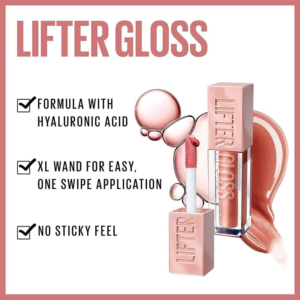 Maybelline Lifter Gloss Hyaluronic Acid 008 Stone - 5.4 Ml