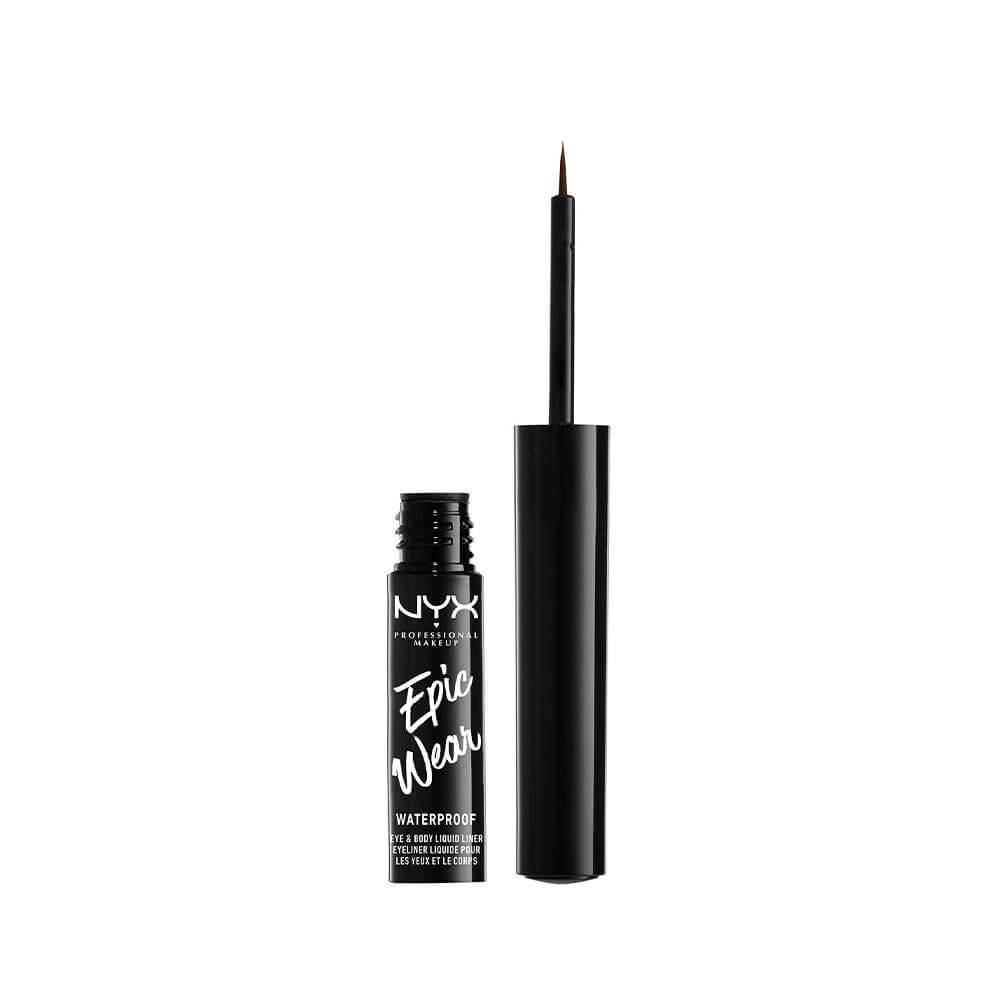 NYX Epic Wear Liquid Waterproof Eyeliner 02 Brown - 3.5 ml