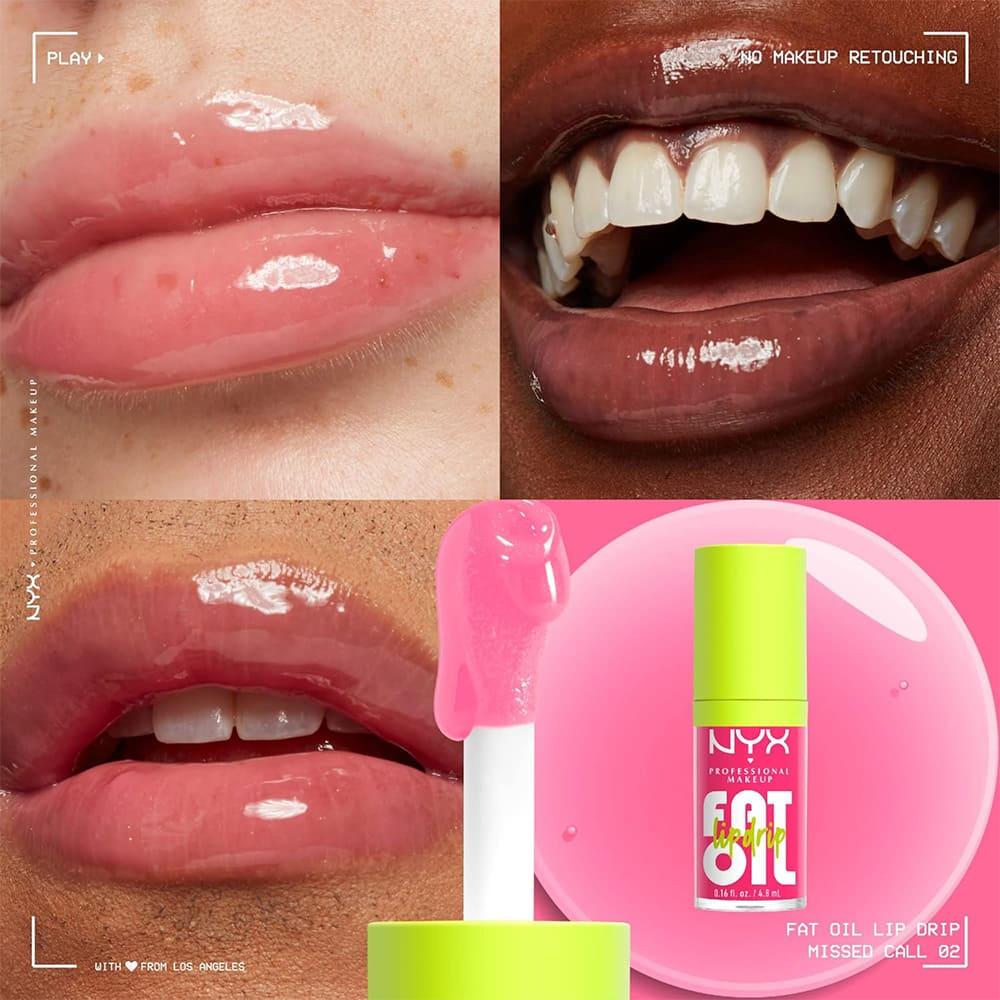 NYX Fat Oil Lip Drip Lip Gloss FOLD02 Missed Call - 4.8 Ml