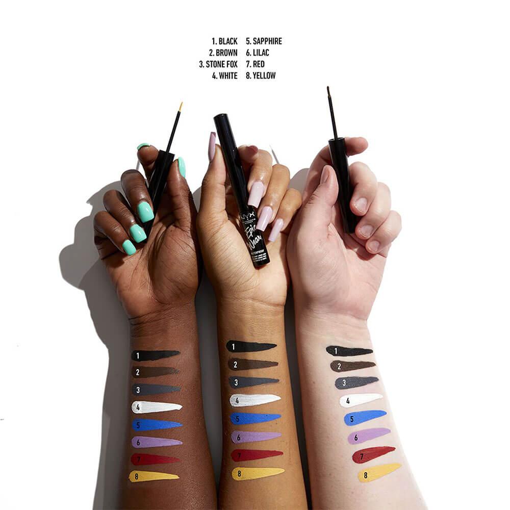 NYX Epic Wear Liquid Waterproof Eyeliner 04 White - 3.5 ml