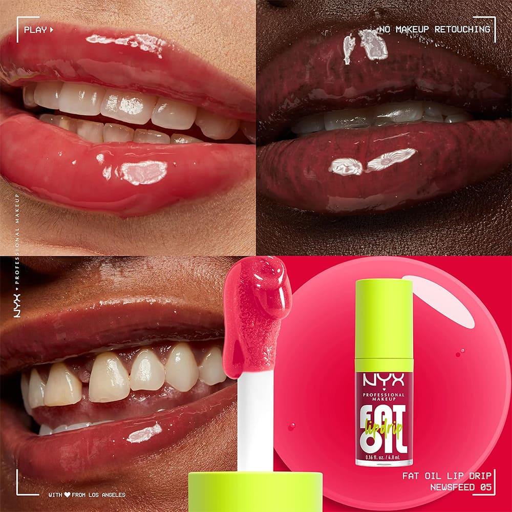 NYX Fat Oil Lip Drip Lip Gloss FOLD05 Newsfeed - 4.8 Ml