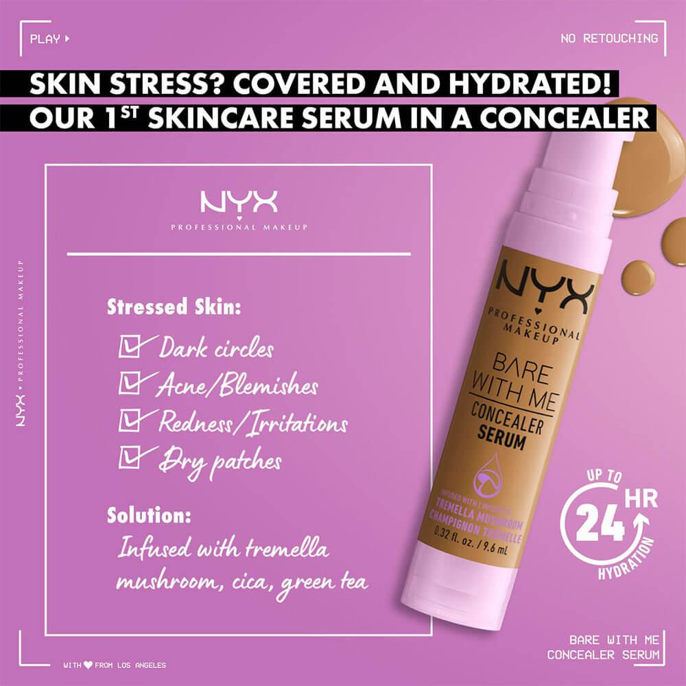 NYX Bare With Me Concealer Serum 05 Golden - 9.6 ml