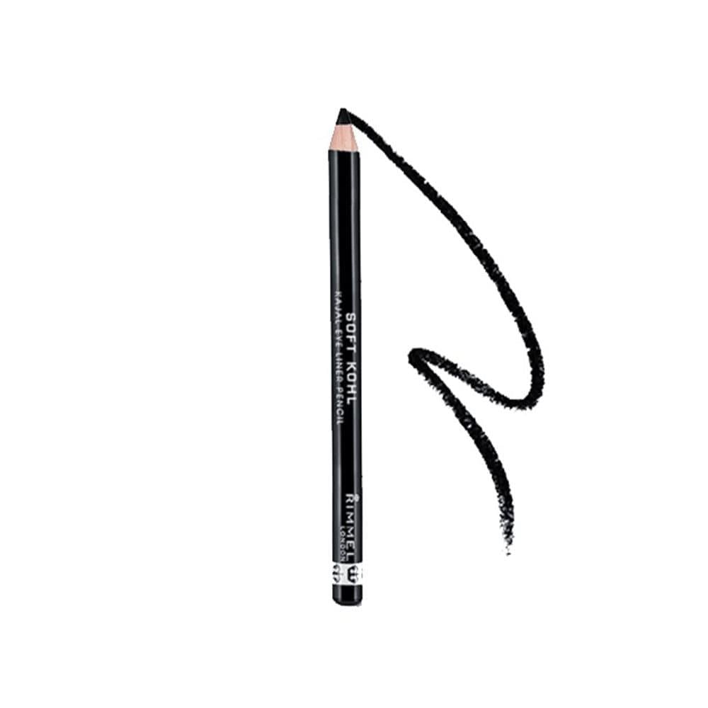 Rimmel London Soft Kohl Kajal Eyeliner Pencil 061 Jet Black - 1.2 Gm