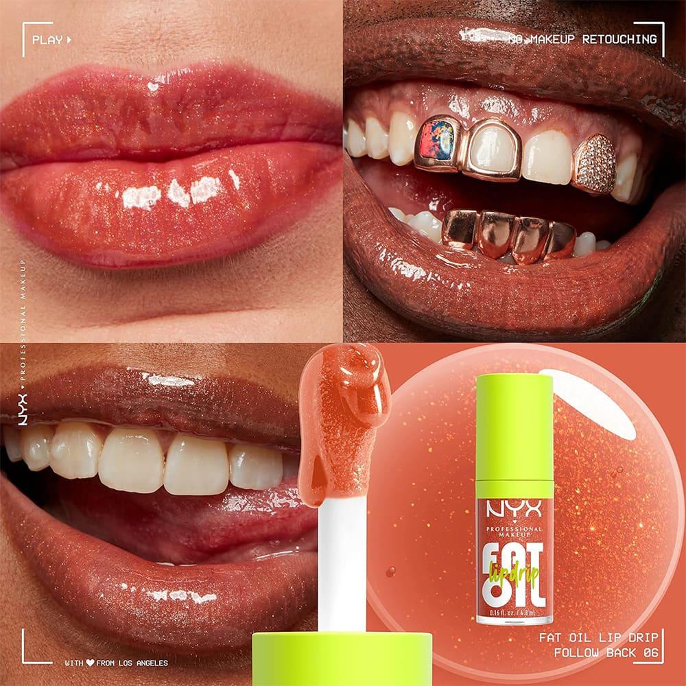 NYX Fat Oil Lip Drip Lip Gloss FOLD06 Follow Back - 4.8 Ml
