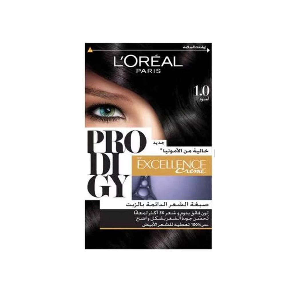 L'Oreal Paris Prodigy Hair Dye - Black 1.0