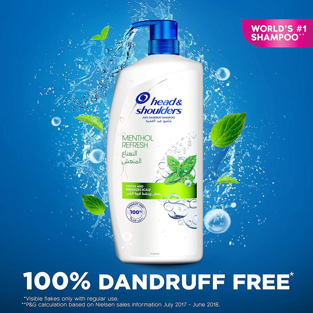 Head & Shoulders Menthol Refresh Anti-Dandruff Shampoo - 1000 ml