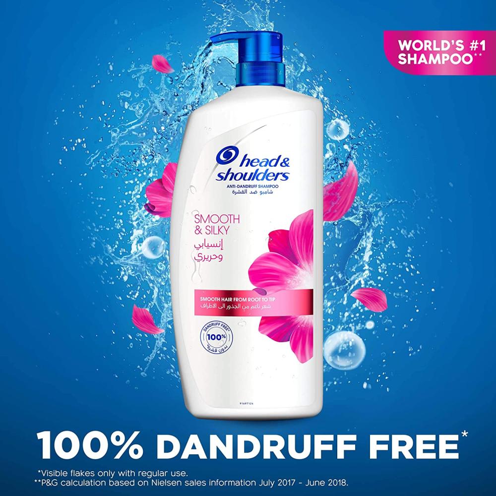 Head & Shoulders mooth and Silky anti-dandruff shampoo, 1000 ml