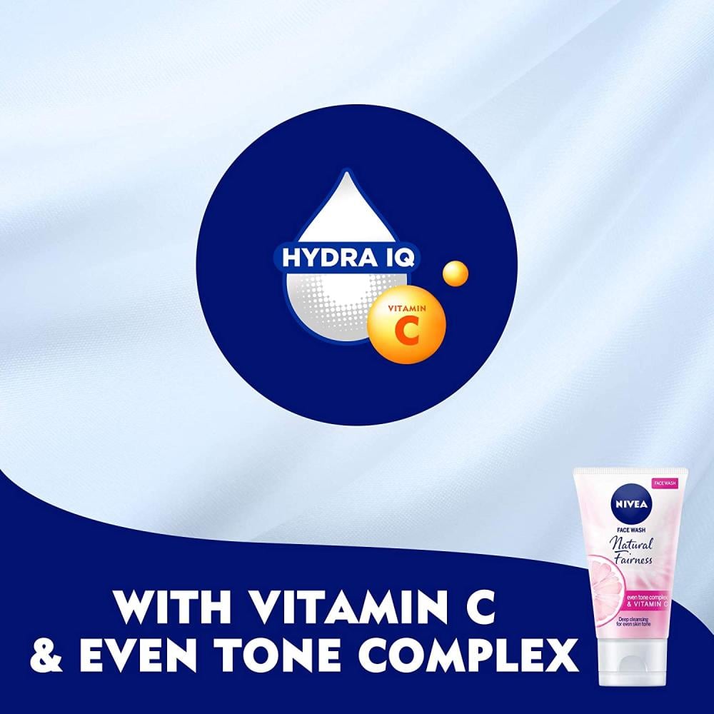 NIVEA Natural Glow Face Wash with Vitamin C - 100 ml
