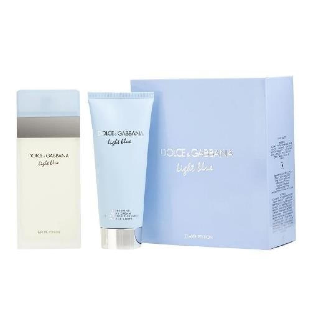 دولتشي اند غابانا مجموعة عطر لايت بلو للنساء او دي تواليت 100 مل + 100 مل