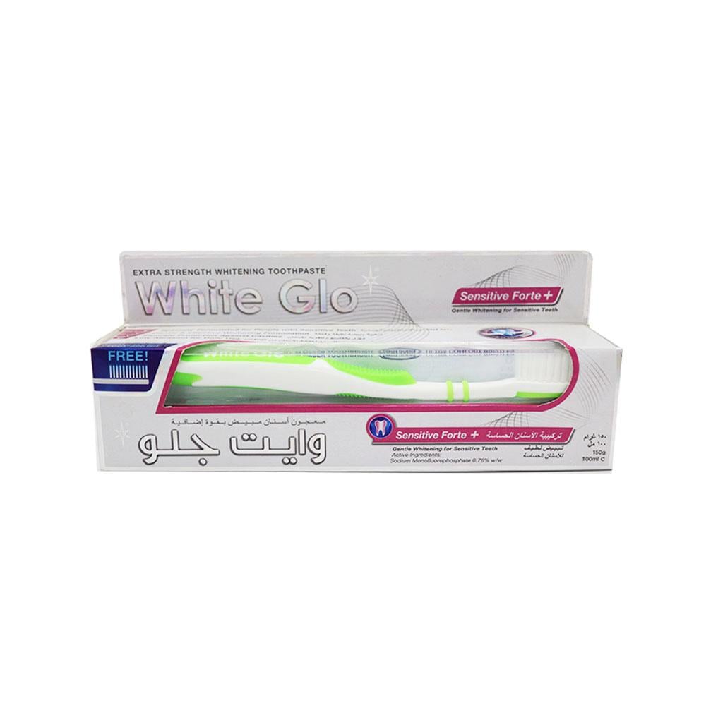 White Glo Sensitive Forte & Whitening Toothpaste - 100 ml