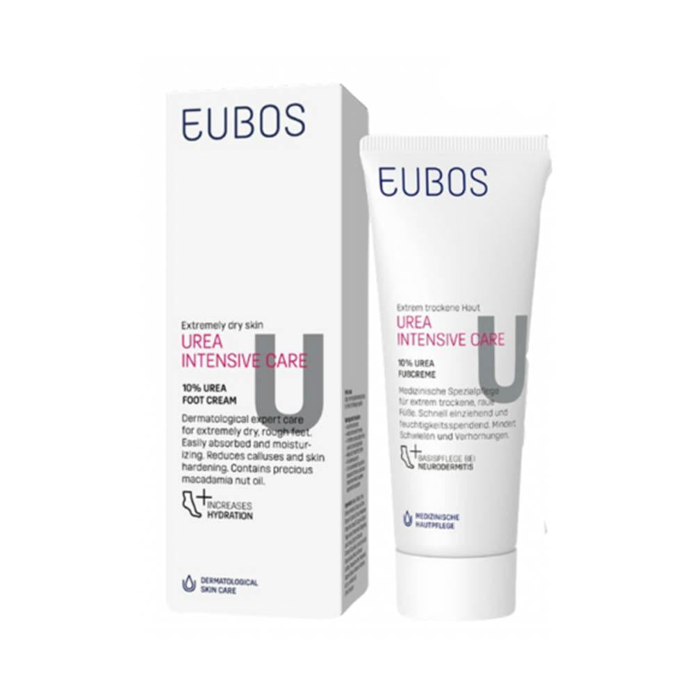EUBOS Care Cream for Dry and Rough Feet with 10% Urea and Macadamia Nut Oil - 100 ml