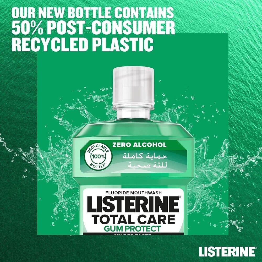 Listerine Total Care Gum Care Mouthwash 10 in 1 Fresh Mint - 500 ml