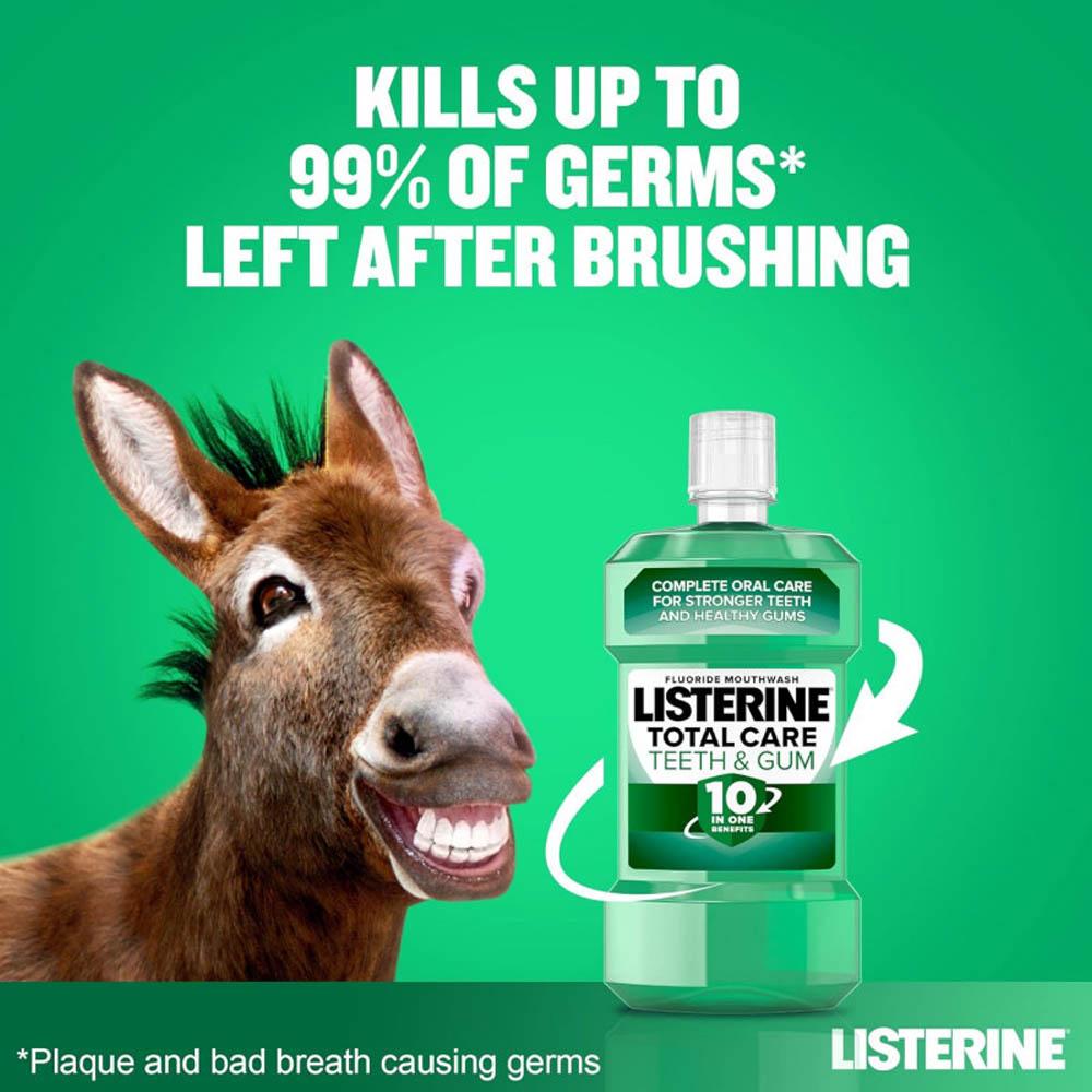 Listerine Total Care Gum Care Mouthwash 10 in 1 Fresh Mint - 500 ml