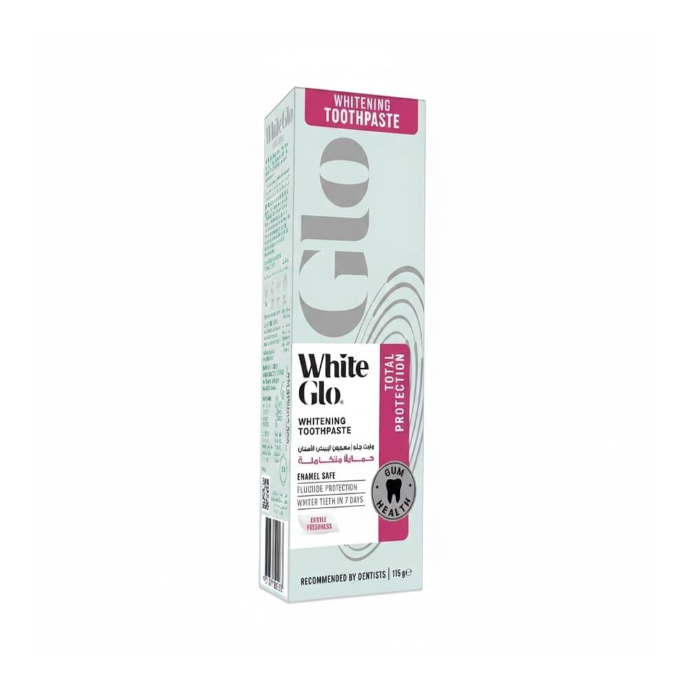 White Glo Whitening Toothpaste Total Protection - 115g