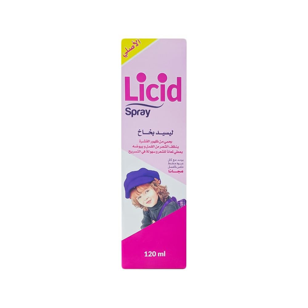 Licid Lice and Dandruff Control Spray with Comb - 120 ml