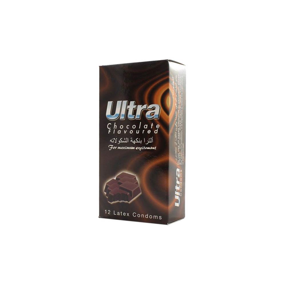 Ultra Chocolate Flavored Condoms 12 Pcs