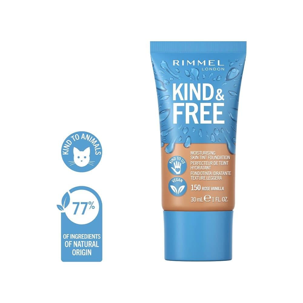 Rimmel London Kind & Free  Skin Tint Foundation 150 Rose Vanilla - 30 Ml