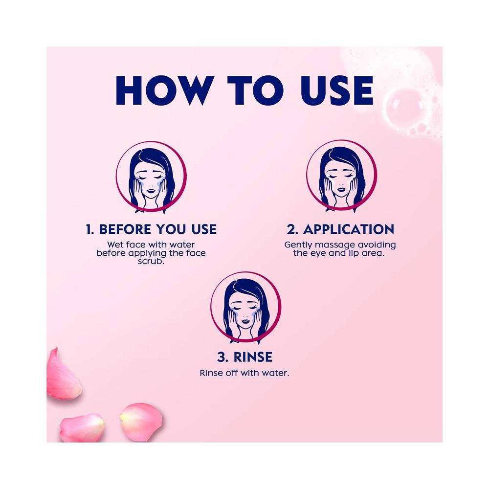 Nivea Rose Care Deep Cleansing Daily Scrub With Mineral Clay & Hyaluron - 150ml
