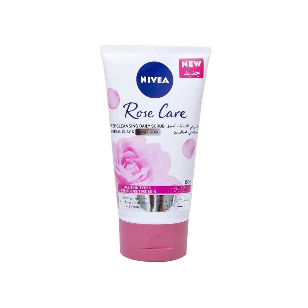 Nivea Rose Care Deep Cleansing Daily Scrub With Mineral Clay & Hyaluron - 150ml