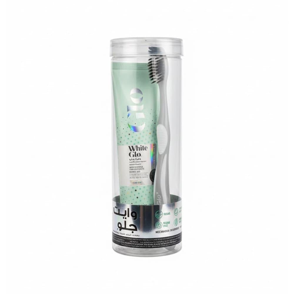 White Glow Toothpaste + Toothbrush Ultimate White Duo - 150g