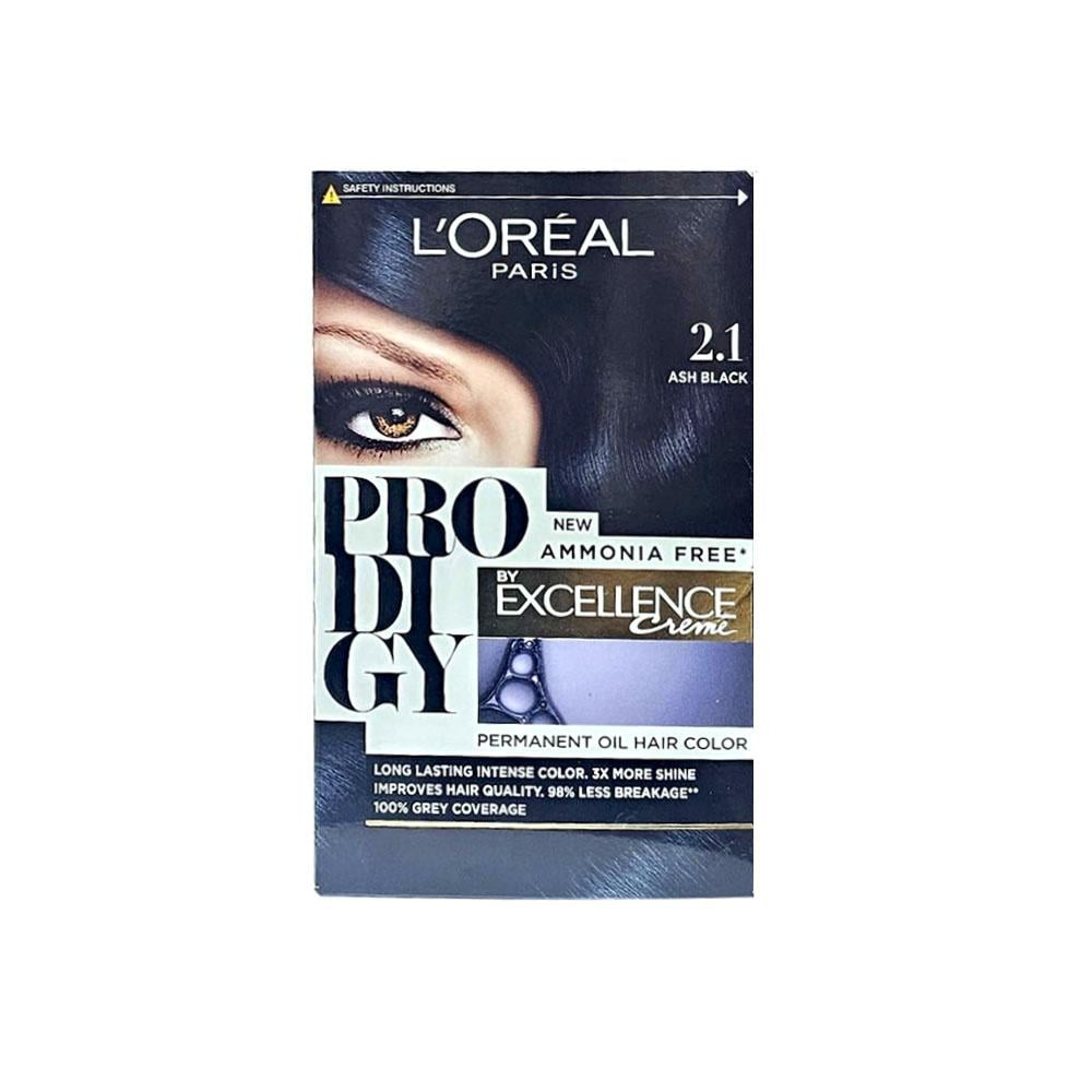 L'Oreal Paris Prodigy Hair Dye - Ash Black 2.1