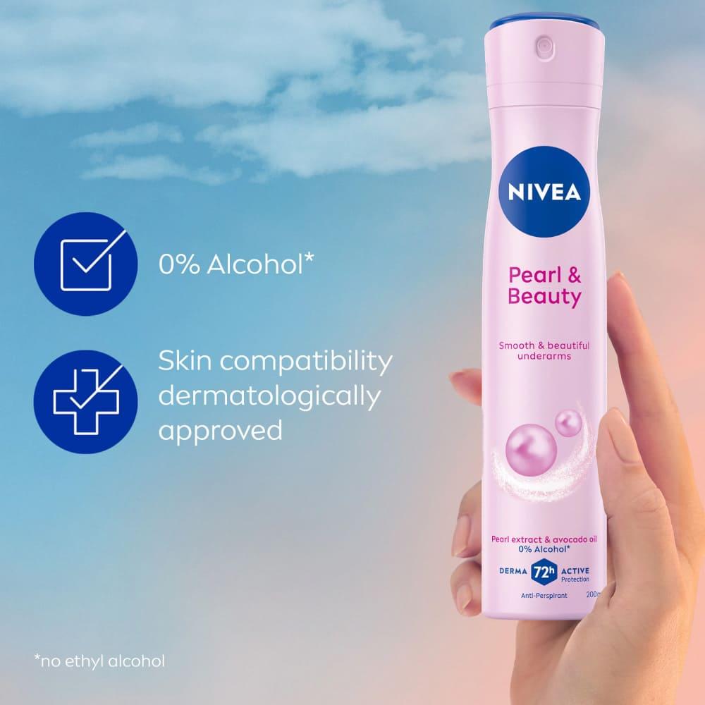 Nivea Pearl & Beauty Deodorant, Soft & Beautiful - 200ml