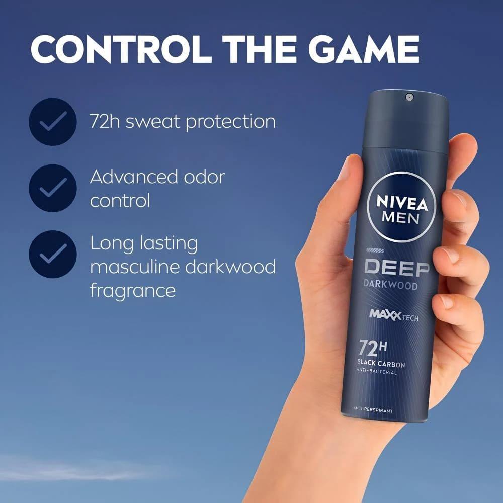 Nivea Deep Darkwood Deodorant - 200ml