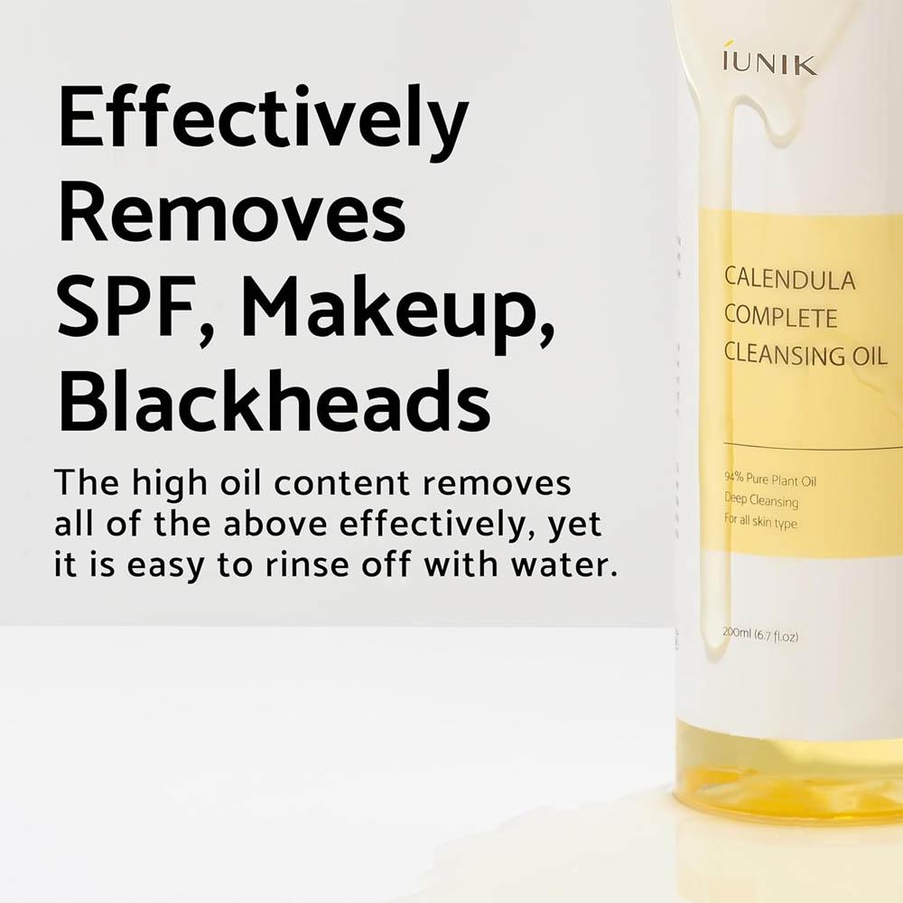 iunik Calendula Complete Cleansing Deep Oil Botanical - 200 ml
