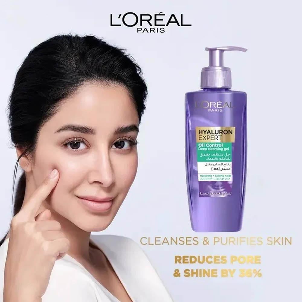 L'Oreal Paris Elvive Extraordinary Oil Deep Cleansing Gel Shine Control - 200 ml