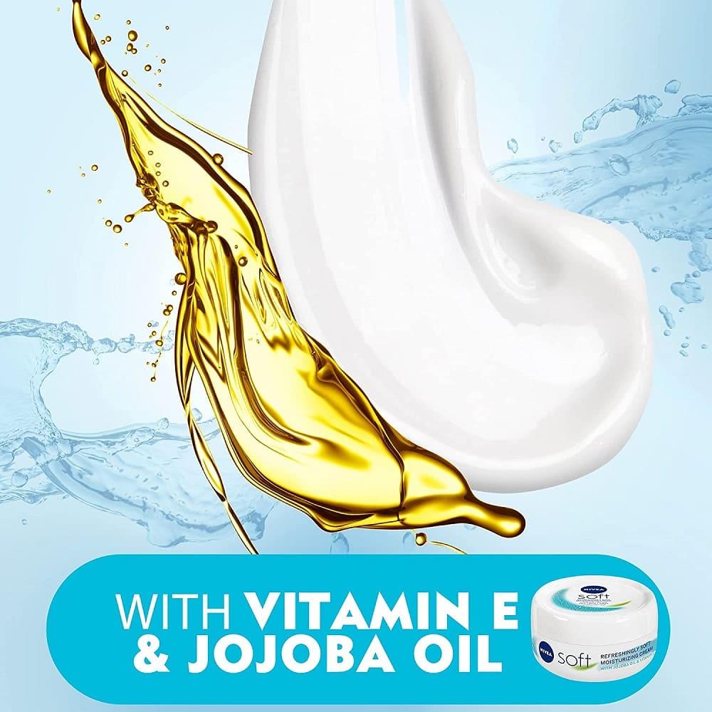 Nivea Soft & Refreshing Moisturizing Cream for Face, Body & Hands - 200 ml