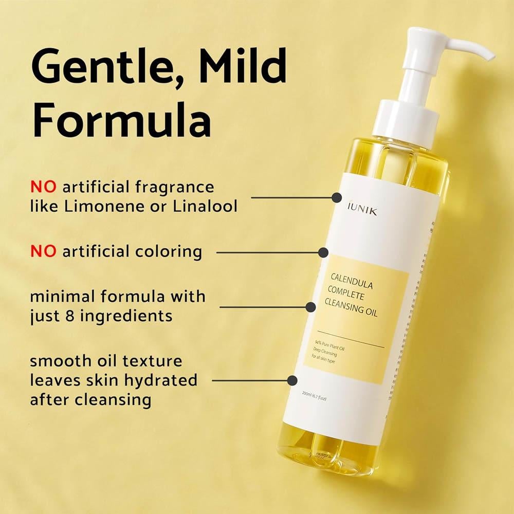 iunik Calendula Complete Cleansing Deep Oil Botanical - 200 ml