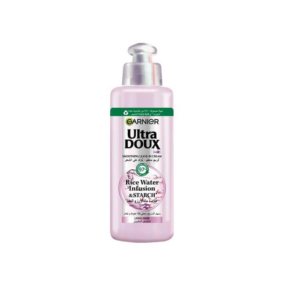 Garnier Ultra Doux Smoothing Cream - Leave-in with Rice Water & Starch - 200ml