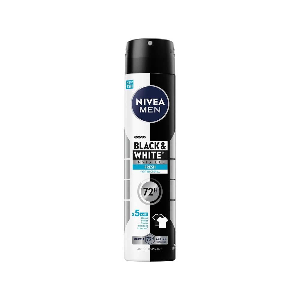 Nivea Men Invisible Black & White Fresh Deodorant Spray - 200 ml