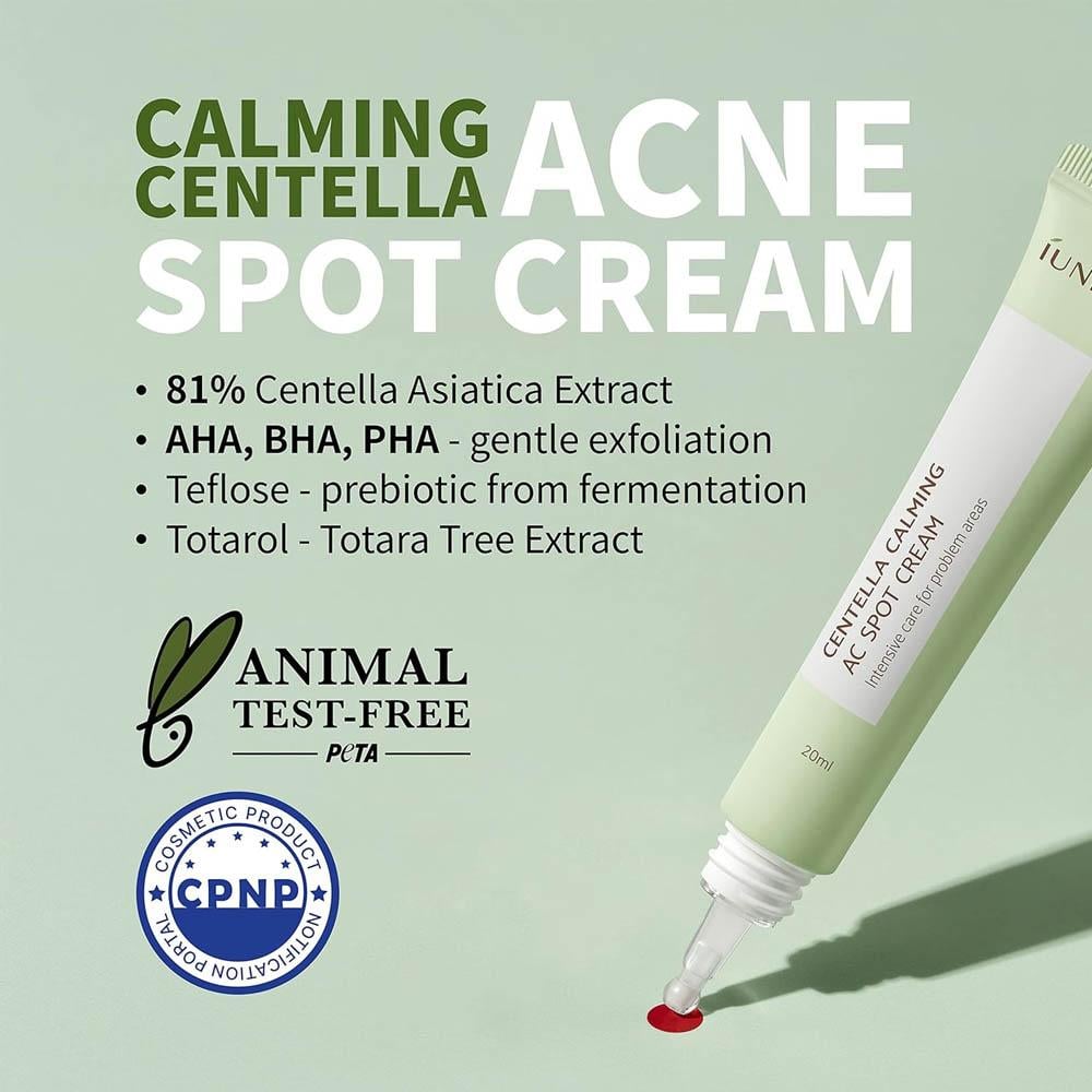 iunik Centella Calming Ac Spot Cream - 20 ml