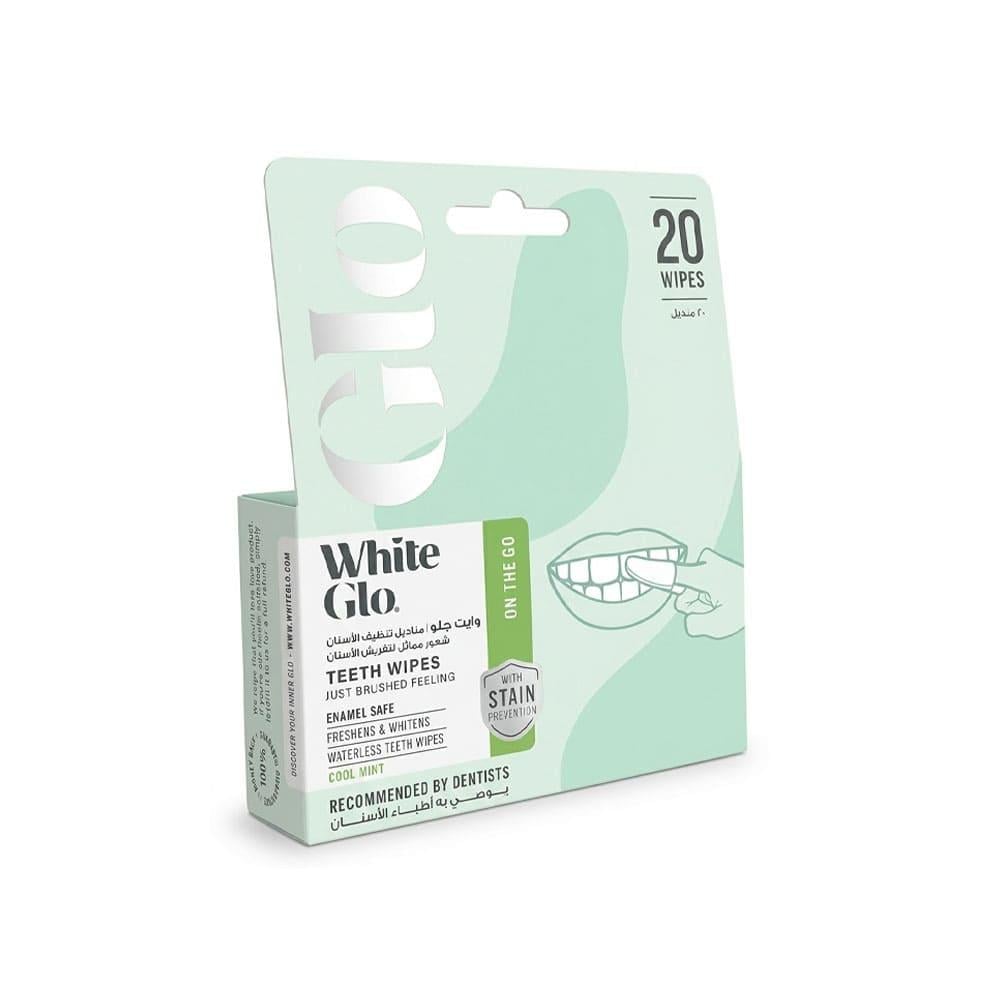 White Glo Teeth Wipes On the Go - 20Psc