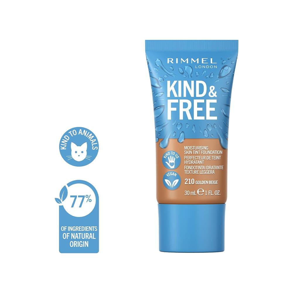 Rimmel London Kind & Free Skin Tint Foundation 210 Golden Beige - 30 Ml