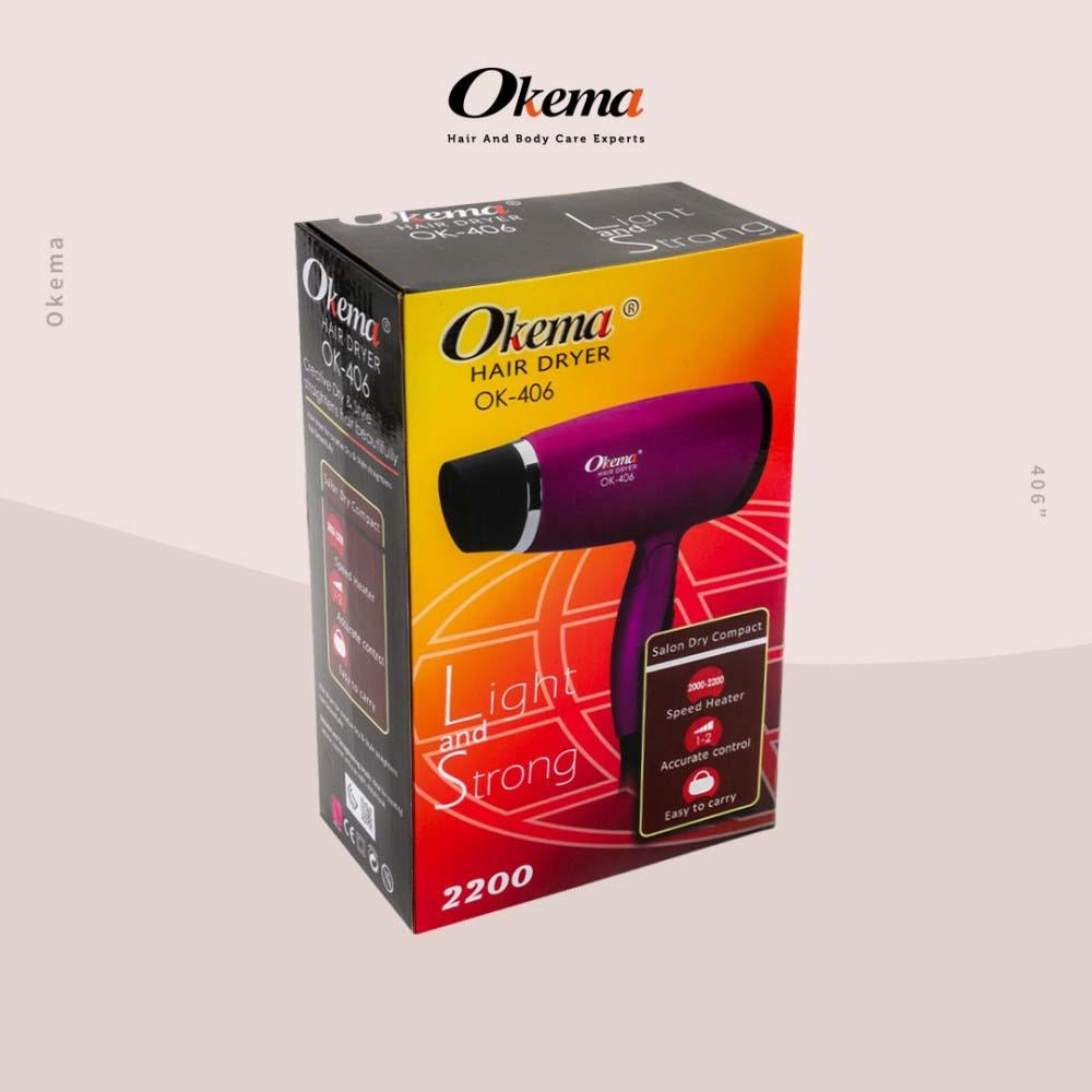 Okema Light And Strong Hair Dryer - 2200 - OK-406