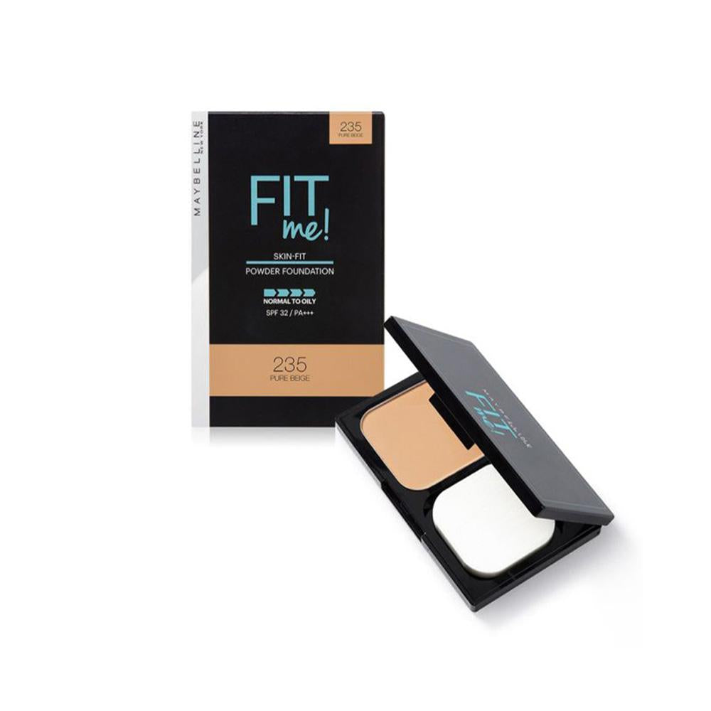 Maybelline Fit Me Powder Foundation SPF32 No.235 Pure Beige- 9 gm