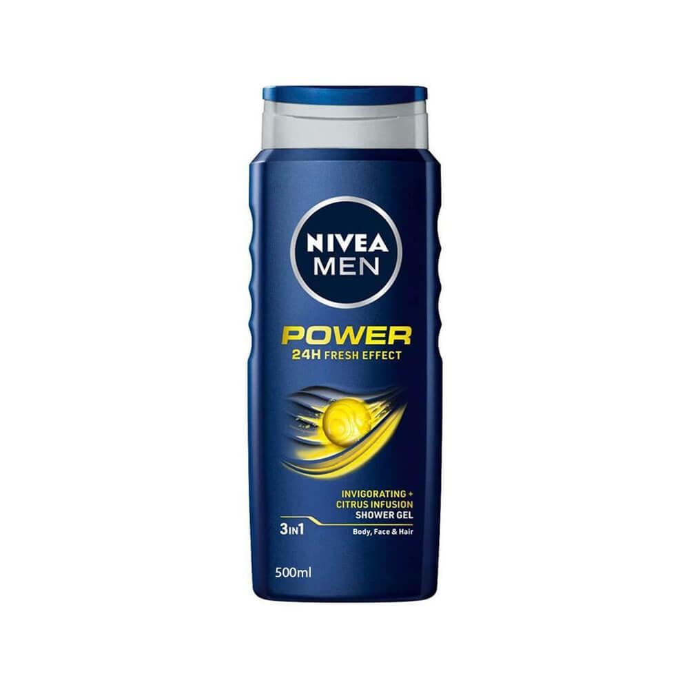 Nivea Man Shower Gel Power 24h Fresh Effect - 500 ml
