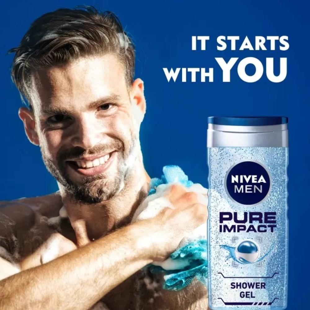 Nivea Man Pure Impact Shower Gel - 250 ml