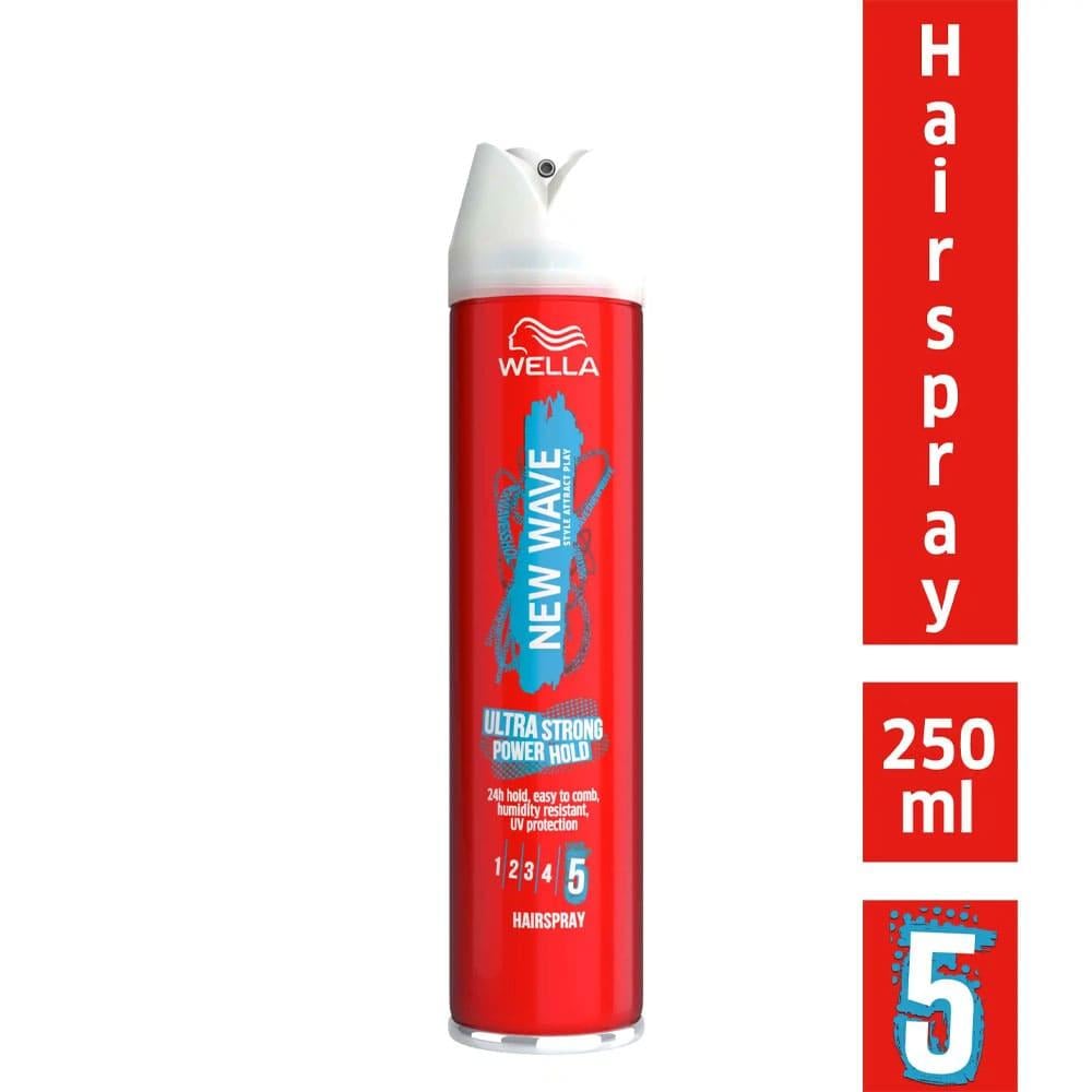 Wella New Wave Hair Spray Power Hold Ultra Strong - 250 ml
