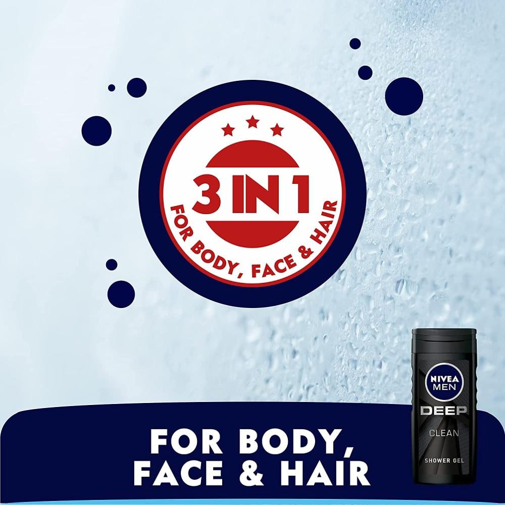 Nivea Shower Gel Deep Clean - 250 ml
