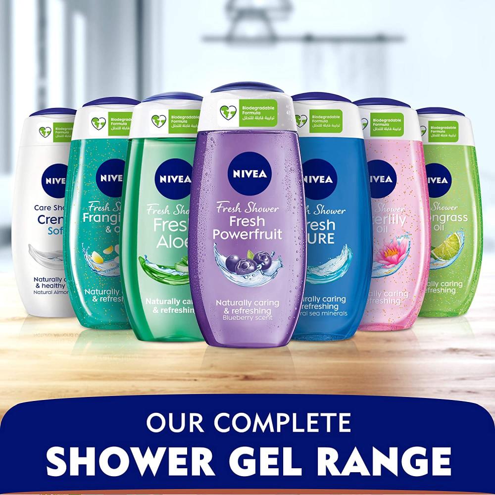 Nivea Shower Gel Fresh Powerfruit with Blueberry Scent - 250 ml