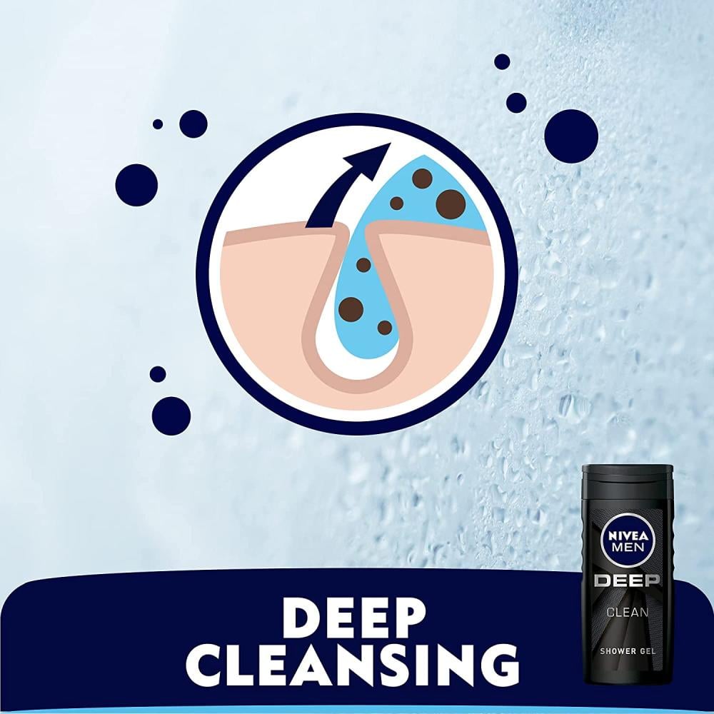 Nivea Shower Gel Deep Clean - 250 ml