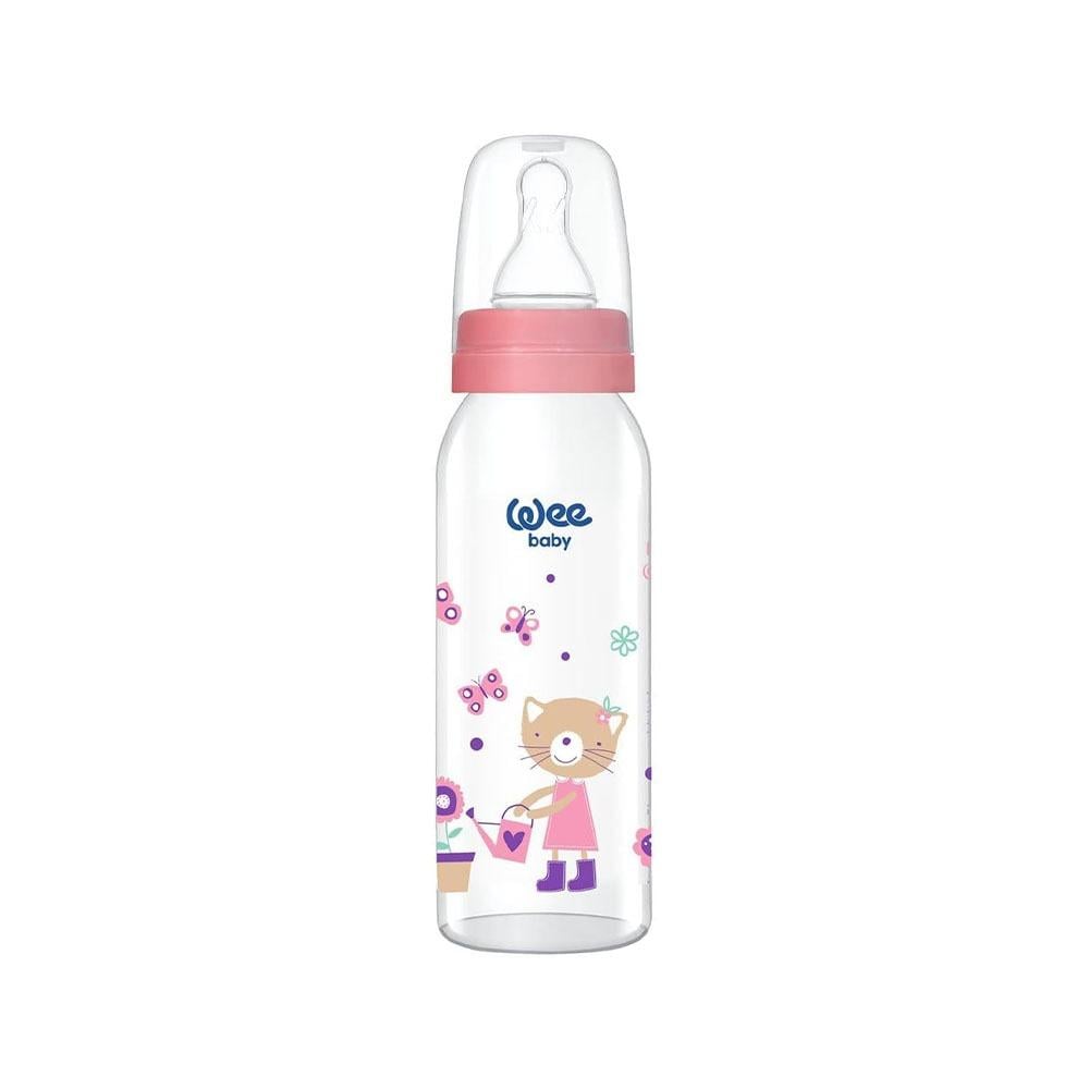Wee Baby Glass Feeding Bottle Multiple Colors - 250 ml Classic C876