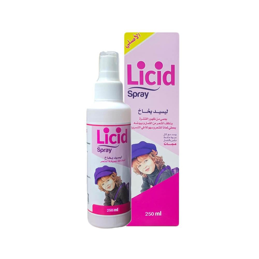 Licid Lice and Dandruff Control Spray with Comb - 250 ml
