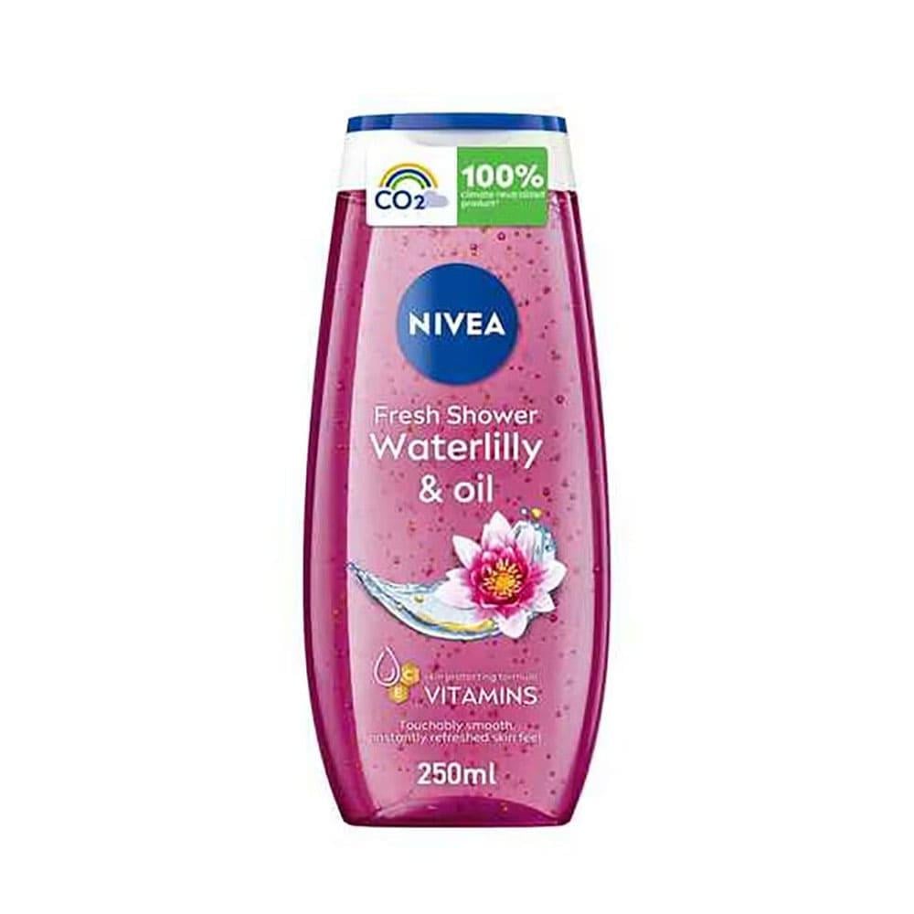Nivea Refreshing Shower Gel with Waterlily & Oil for Skin Care - 250 ml