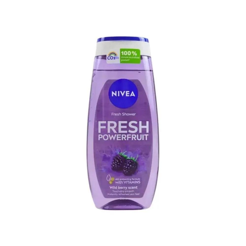 Nivea Shower Gel Fresh Powerfruit with Blueberry Scent - 250 ml