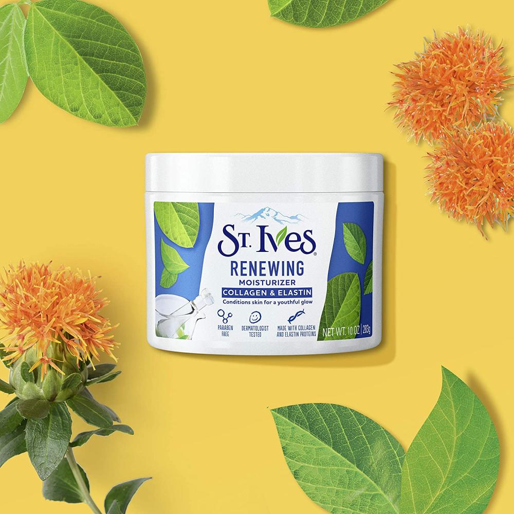 St. Ives Renewing Moisturizer Skin Cream with Collagen & Elastin - 283 gm