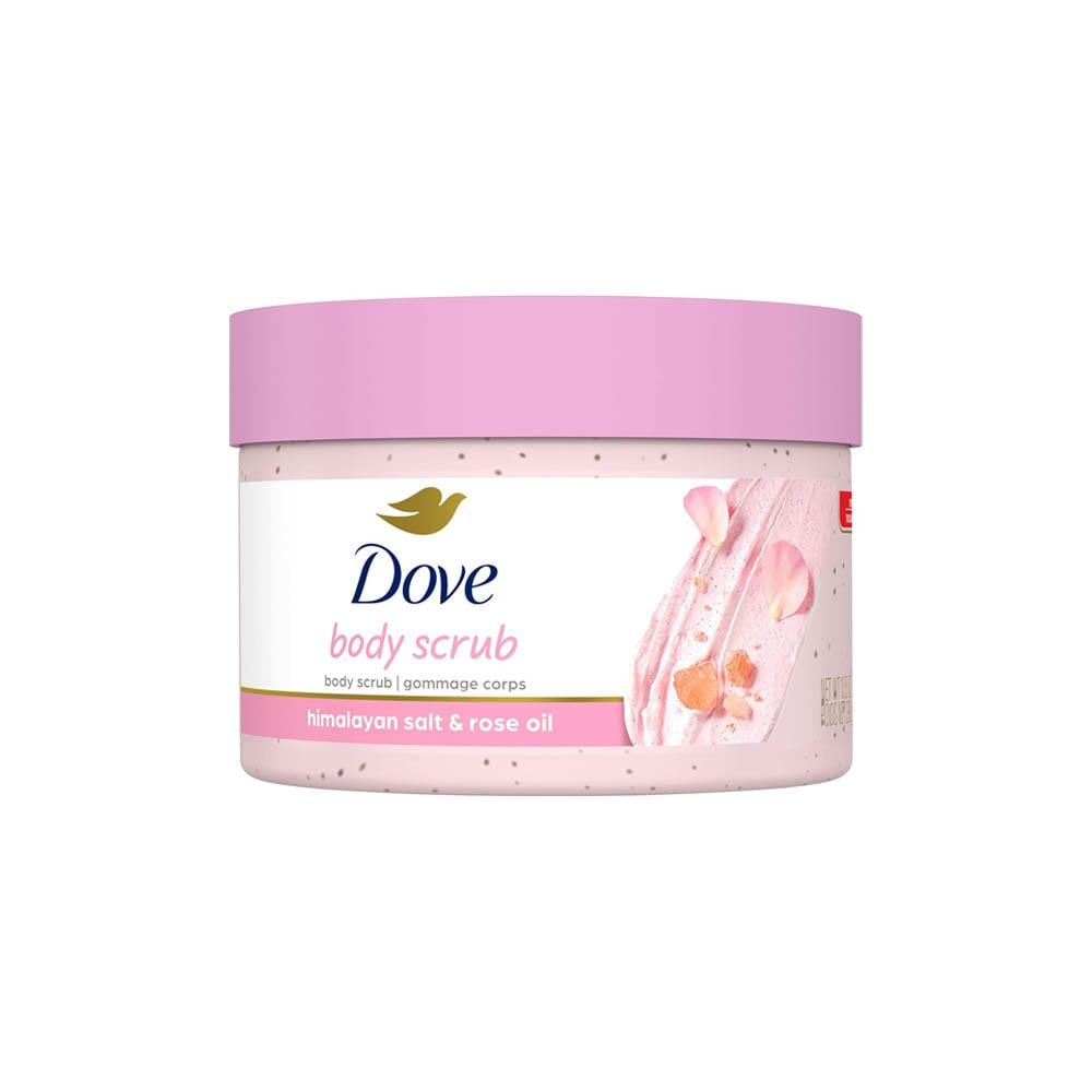 دوف مقشر الجسم بخلاصة ملح الهيمالايا وزيت الورد - 298 مل